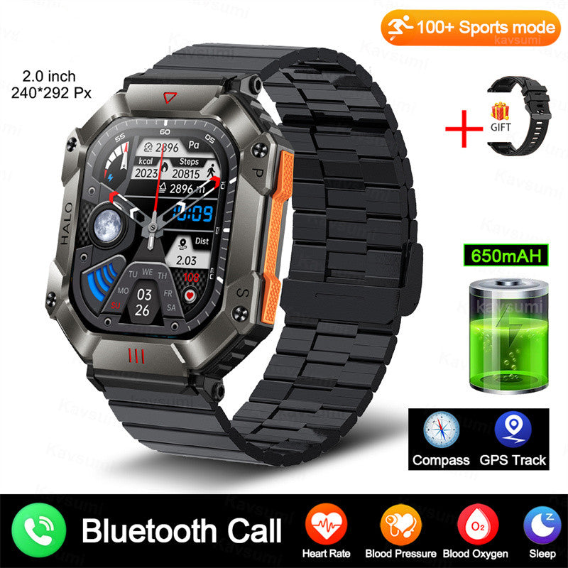 Military Outdoor Sports Smart Watch GPS Ftiness  Smartwatch For IPhone And Android Wemon & Men