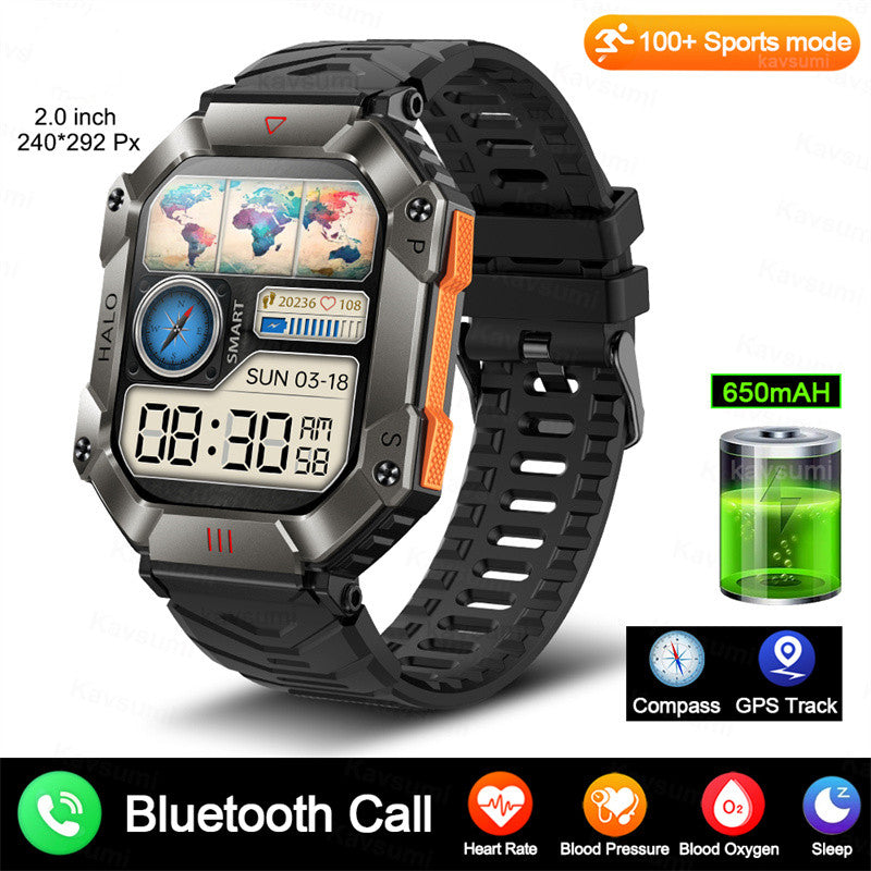 Military Outdoor Sports Smart Watch GPS Ftiness  Smartwatch For IPhone And Android Wemon & Men