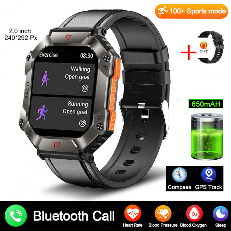 Military Outdoor Sports Smart Watch GPS Ftiness  Smartwatch For IPhone And Android Wemon & Men