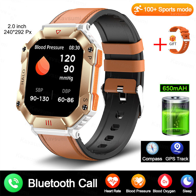 Military Outdoor Sports Smart Watch GPS Ftiness  Smartwatch For IPhone And Android Wemon & Men