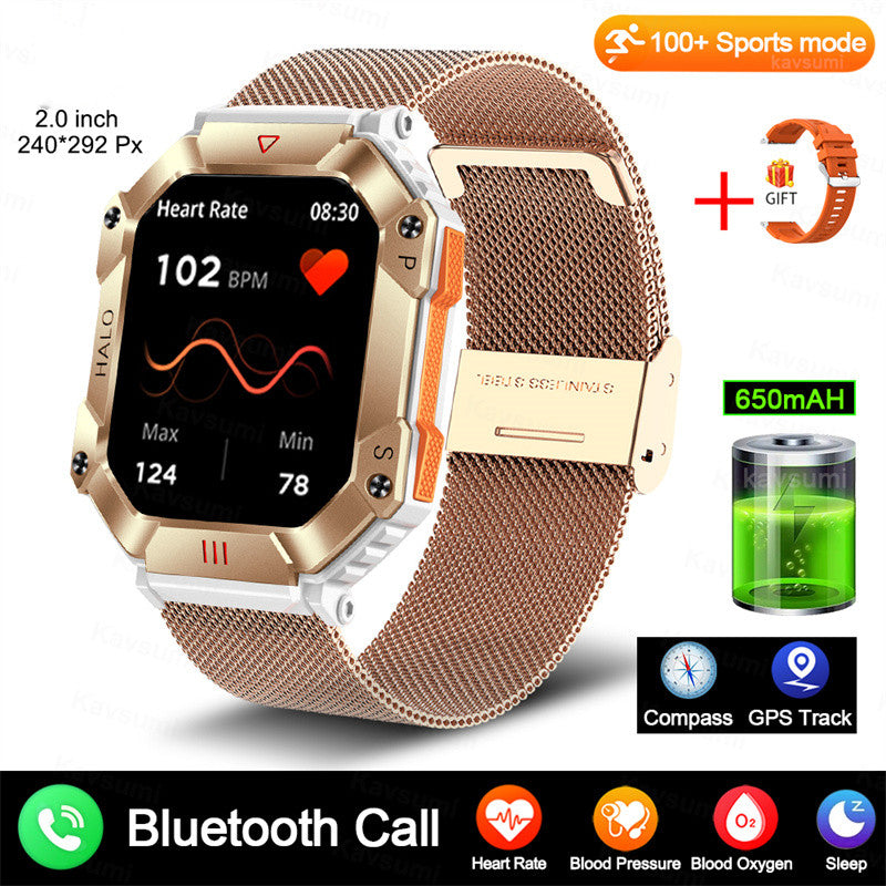 Military Outdoor Sports Smart Watch GPS Ftiness  Smartwatch For IPhone And Android Wemon & Men