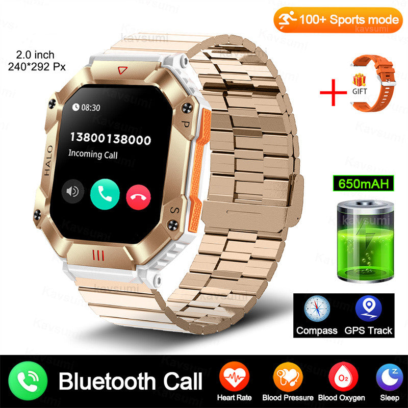 Military Outdoor Sports Smart Watch GPS Ftiness  Smartwatch For IPhone And Android Wemon & Men